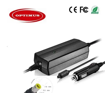Optimus 90W auto punjač za laptop (19V/4.74A, 7.9x5.5mm) - cover