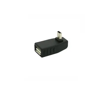 Optimus Adapter (Mini USB muški na USB ženski, 90° kutni (gore), crni) - cover