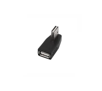 Optimus Adapter (USB 2.0 Muški na Ženski, 90° kutni (desno), crni) - cover