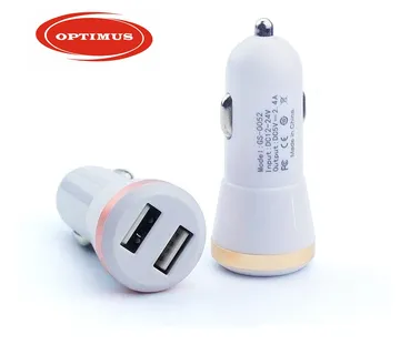 Optimus 5W i 12W auto punjač (2xUSB-A, 1A + 2.4A) - cover