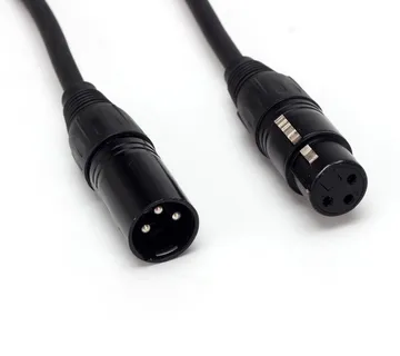 Optimus DMX kabel (5m, 3-pin Muški na Ženski, crni) - cover