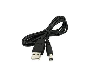 Optimus USB kabel za napajanje (1.5m, USB-A na 5.5x2.1mm DC, crni) - cover