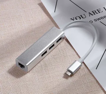 Optimus USB-C Hub adapter (3x USB 3.0, Gigabit LAN RJ45) - cover