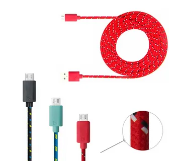 Optimus USB data kabel (2m, USB-a na Micro USB B, pleteni) - cover