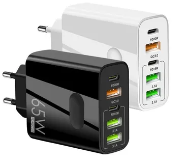 Optimus 65W PD punjač (2xPD 36W, 1xQC 18W, 2xUSB 15W) - cover