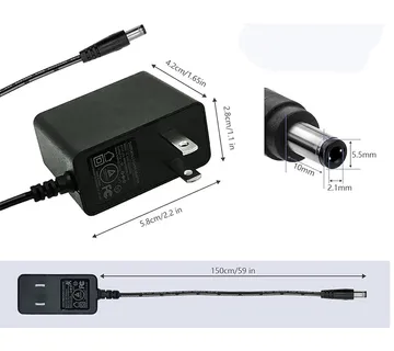 Optimus 5W napajanje za routere (5V/1A, 5.5x2.1mm, USA utikač) - cover