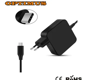 Optimus 65W punjač za laptop (20V/3.25A, 15V/12V/9V/5V, USB-C konektor) - cover