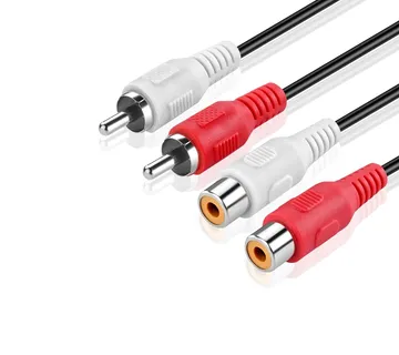 G&amp;BL Audio ekstenzioni kabel (3m, 2x RCA Muški na Ženski, crni) - cover