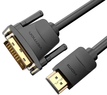 Vention DVI Konverter kabel (10m, DVI-D (18+1) na HDMI Muški, crni) - cover