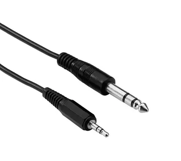 Optimus Audio kabel (10m, 3.5mm Muški na 6.3mm Muški, crni) - cover