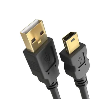 Optimus USB data kabel (3m, Mini USB na USB 2.0, crni) - cover