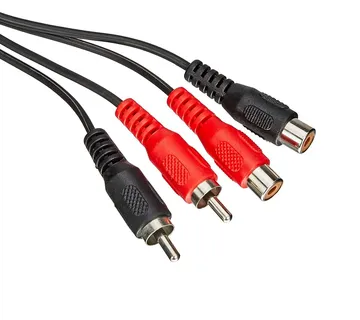 G&amp;BL Audio ekstenzioni kabel (1.5m, 2x RCA Muški na Ženski, crni) - cover