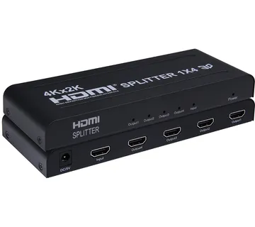 Optimus HDMI Razdjelnik (Splitter) (1 ulaz na 4 izlaza, 4K, 1.4v) - cover