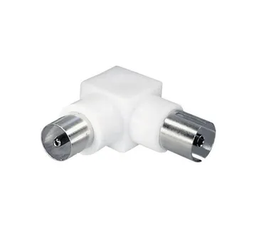G&amp;BL Antenski Konektor Adapter (9.5mm Muški na Ženski, 90° kutni, bijeli) - cover