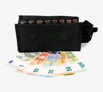 Konobarski novčanik za Eure Oripos, crni spremnik 6 Euro kovanica EW-M6B - cover