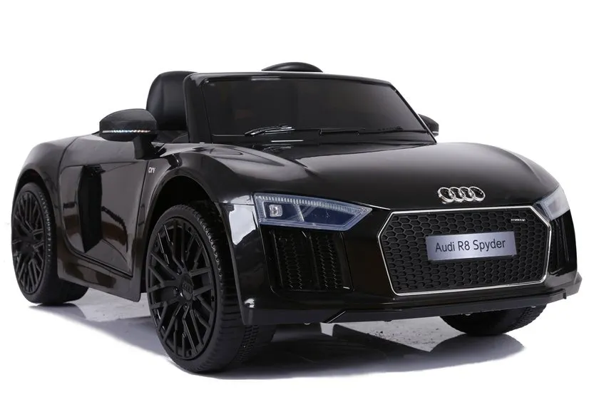 Licencirani auto na akumulator Audi R8 XL – crni - cover