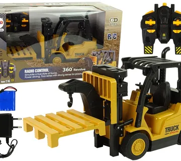 Remote Controlled Forklift Truck 360 Degree Rotation Yellow Pilot - cover