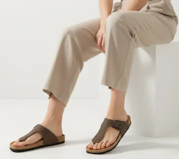 Ženske anatomske kožne japanke – Smeđa Tobacco - cover