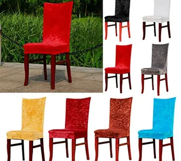 Univerzalne plišane navlake za stolice Foral Velvet - cover