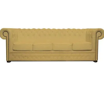 Chesterfield Garnitura First Class Leather | 4-sjedišta | Ivory - cover