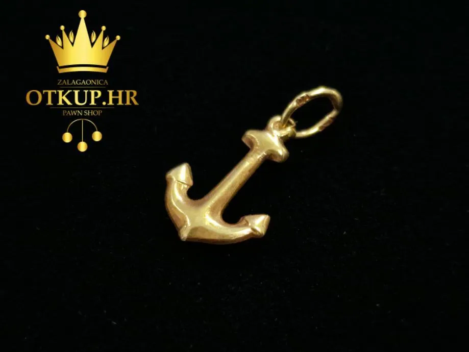 ZLATNI PRIVJESAK SIDRO 0,39G (14K) / R1, RATE ! - cover