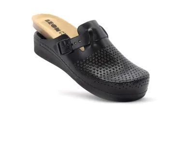 KOŽNE ANATOMSKE KLOMPE, Crna, BBJFB - cover