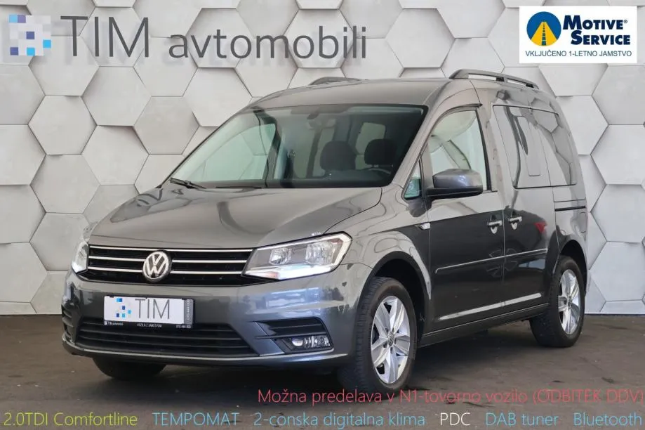 Volkswagen Caddy 2.0TDI Comfortline DAB Bluetooth TEMPOMAT - cover