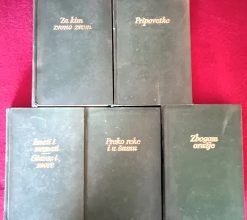 ODABRANA DJELA 1-5 ERNEST HEMINGVEJ Matica srpska 1985 E. Hemingway - cover