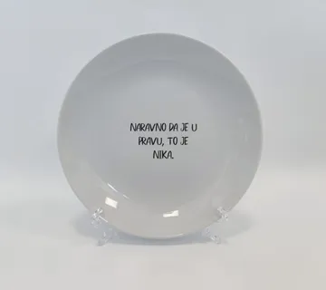 Personalizirani šaljivi tanjur -Naravno da je u pravu - cover