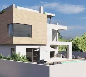 LJUBAČ (Ražanac) : Moderna vila s bazenom, 270 m2 - cover