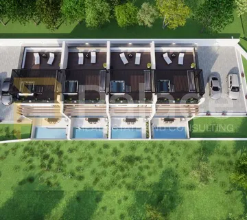 Luksuzna kuća u nizu s bazenom i pogledom na more - Vodice 150m2