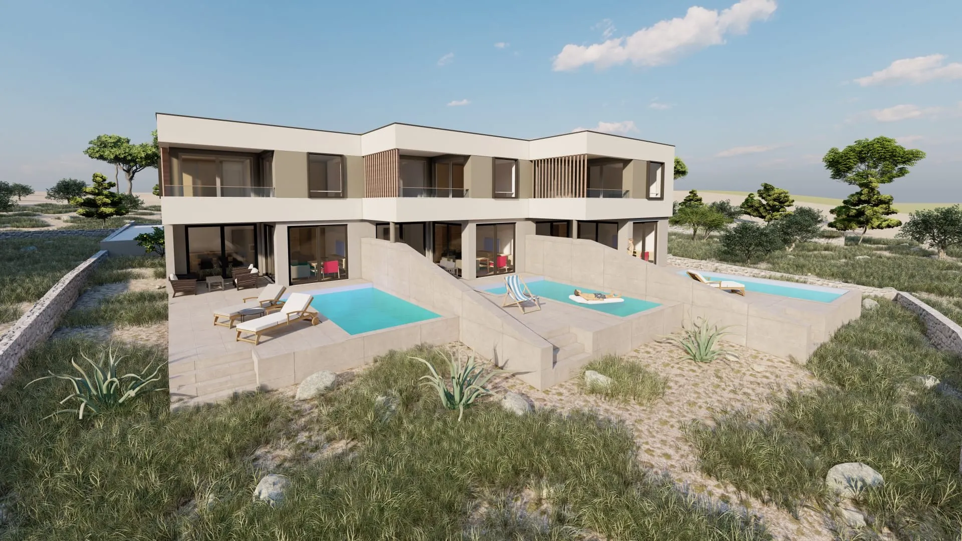 Luksuzna dvoetažna villa s bazenom, Primošten, 146 m2 - cover