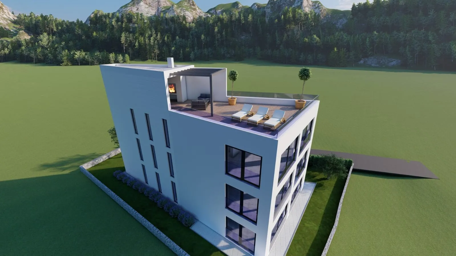 Prilika! Građevinsko zemljište s projektom, pogled na more - cover