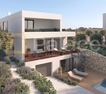 Šibenik, Bilice: Luksuzna vila s pogledom na more u mirnom okruženju - Stubalj, Bilice
