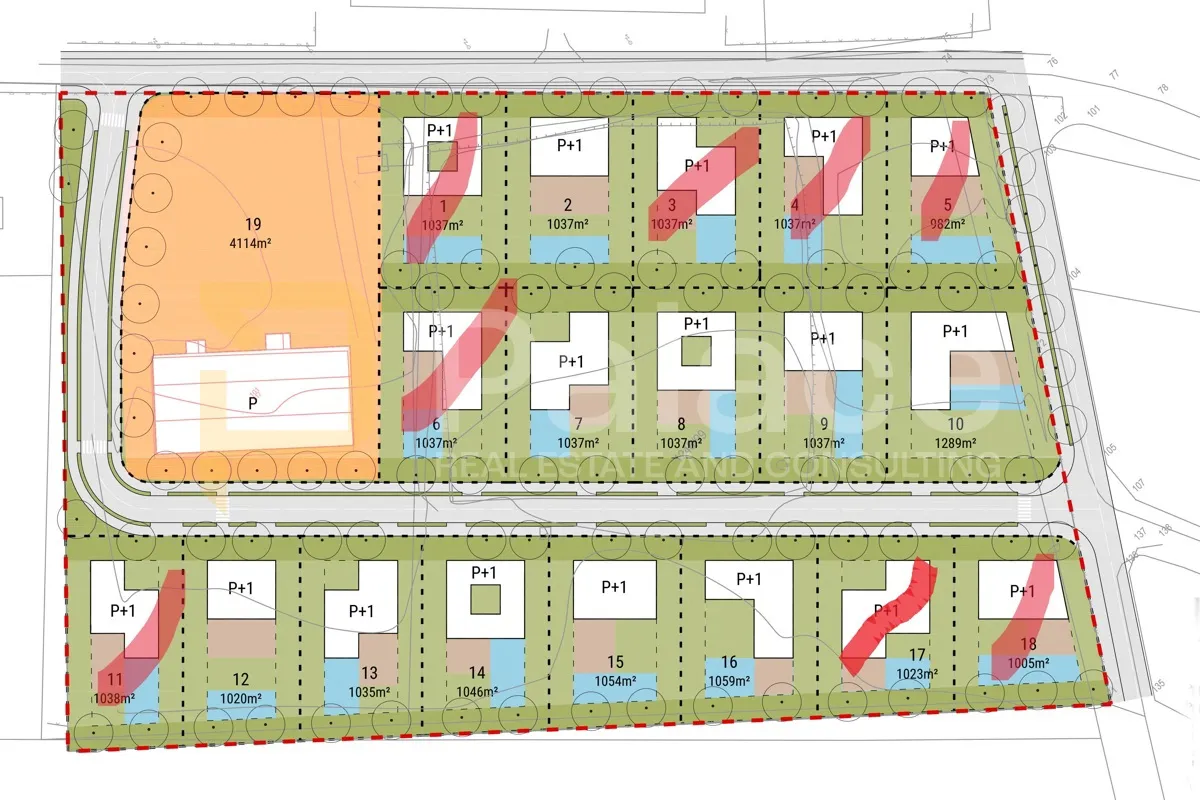 Građevinska zemljišta, nova stambena zona Šopot, 1020 -1289 m2 - cover