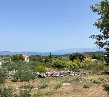 POLJICA, HVAR - Građevinsko zemljište s pogledom na more - cover