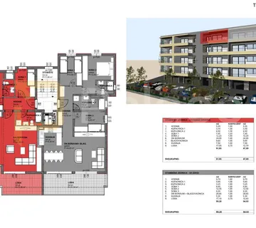 Novogradnja Makarska, dvosoban stan S7 s prostranom lođom, 87,69 m2 - cover