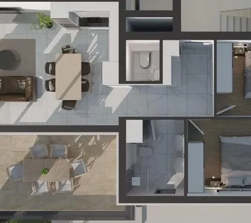 SVETI FILIP I JAKOV: Penthouse s krovnom terasom (S11 95,85 m2)