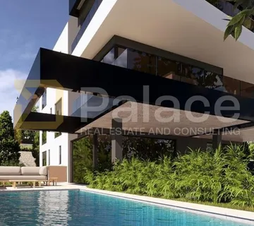 Stan u vili s okućnicom, bazenom i 2 sobe – Krk novogradnja 125,30 m² - cover