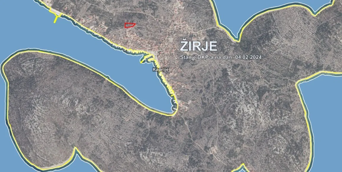 Poljoprivredno zemljište 150 m od mora, Kaprije 2.200 m2 - cover
