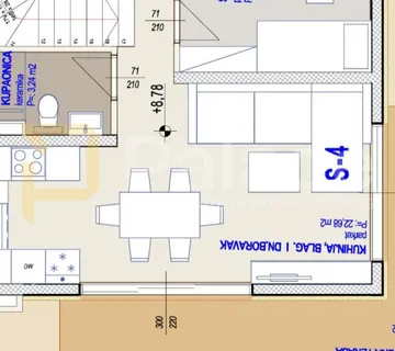Dvoetažni penthouse s velikom terasom, 115 m² - Kaštel Gomilica, Kaštela
