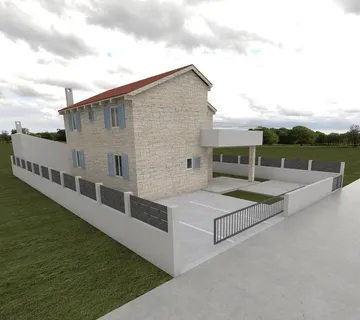 Predivna dalmatinska, kamena kuća u novogradnji, Vrsi - cover