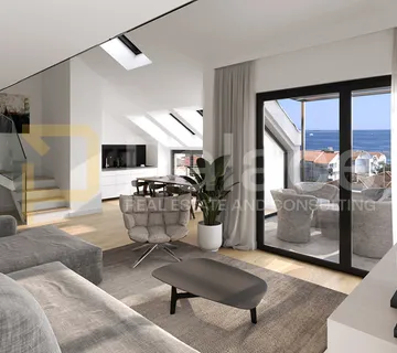 Dvoetažni penthouse s pogledom na more i Sv. Iliju, A5 - Orebić