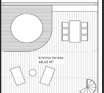 Penthouse s krovnom terasom, prvi red do mora, Krilo Jesenice - cover