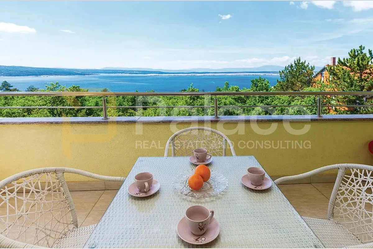 Dugoročni najam – 67 m² s terasom i pogledom na Kvarner, Crikvenica - cover