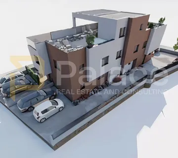 Vodice: Moderan stan s krovnom terasom i pogledom na more 171m2