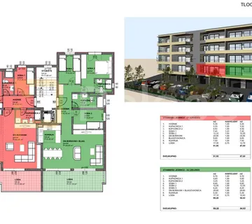 Makarska: stan S2, prizemlje, lođa, pogled na more, 94,93 m² - cover
