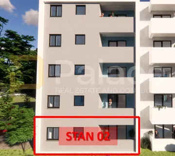 Pula, Monvidal, novogradnja – prizemni stan sa 2 sobe, JI orijentacija