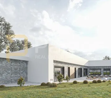 ISTRA - INVESTICIJA! Građevinsko zemljište s dozvolom + projekt vile - Jurićev Kal