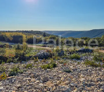Građevinsko zemljište sa pogledom na more - 1094 m2, Trget, Istra